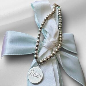 💯 Authentic Tiffany and Co. Paloma Picasso “Peace” Mini Bead Bracelet